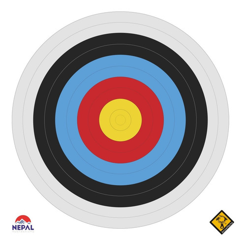 Imagem 1 de 1 de 20 Alvos Oficiais Impressos P/ Tiro C/ Arco E Flecha /besta
