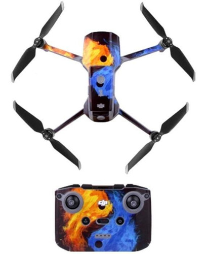 Skins Para El Dron Mavic Air 2, Mxmar-006, 8x10 , Tai Chi, P