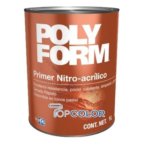 Primer Nitro-acrilico Poly Form (color Chocolate) 1 L
