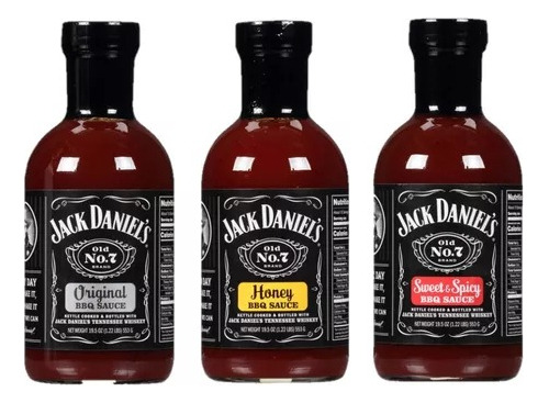 Jack Daniel's Salsa Bbq Combo  3 Pack/553grs 