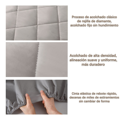 Cubre Colchón Impermeable Protector Fundas Matrimonial