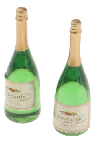 6pcs 112 Dollhouse Miniatura Botellas De Vino Juguete Bar