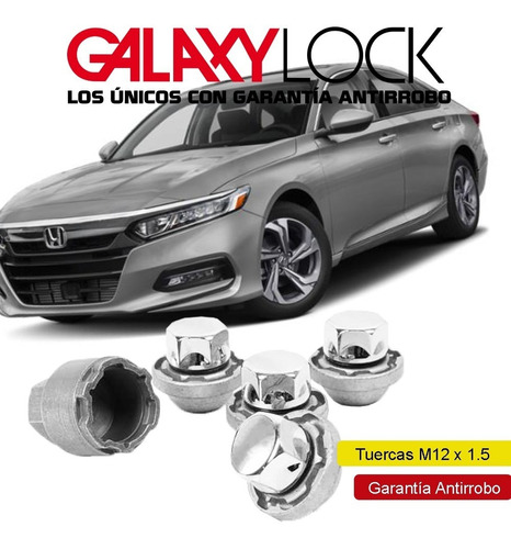 Tuercas De Seguridad 12 X 1.5  Honda Accord Euro Galaxylock