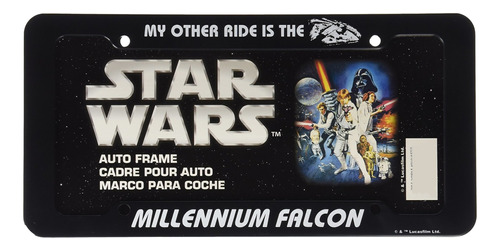 Chroma 42525 Black Star Wars Millennium Falcon Plastic Frame