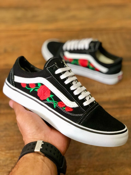 tenis vans floral masculino