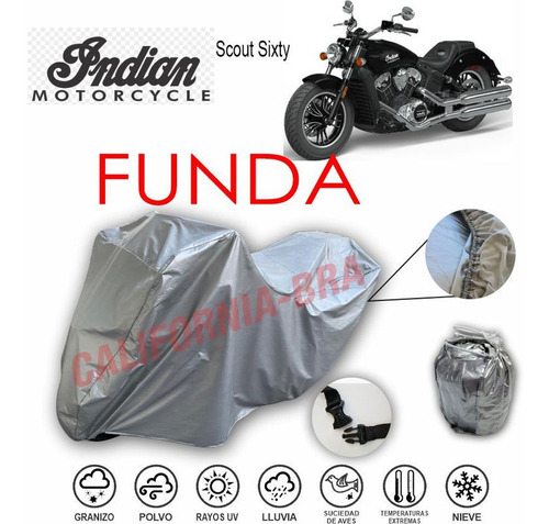 Funda Cubierta Lona Moto Cubre Indian Scout