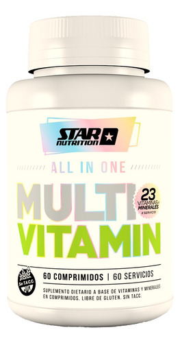 Multivitamin X 60 Comp. Star Nutrition Vitaminas Y Minerales