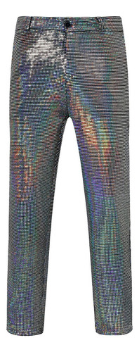 Pantalones De Fiesta De Lujo Con Lentejuelas Brillantes Para