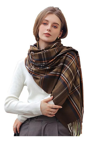 For Bufanda A Cuadros De Invierno For Mujer, Bufanda