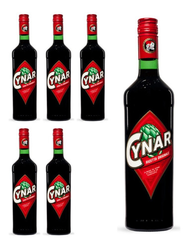 Aperitivo Cynar X 750cc. Caja De 6 Botellas