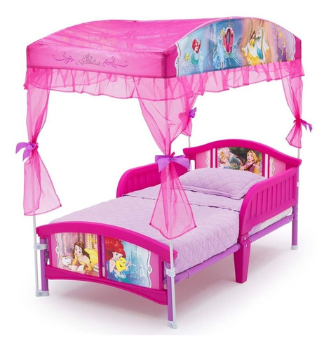 Cama Infantil Con Toldo Princesas