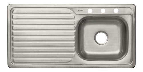 Fregadero Acero Tina Tarja Empotrar 100 X 51 Cm Foset