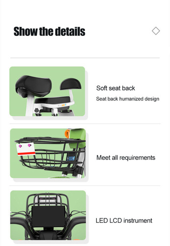 Bicicleta Moto Electrica E-ramz Bateria De Litio Preventa Negro