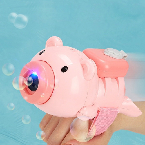Juguete De Burbujas Para Niños Chanchito Luces Y Sonido