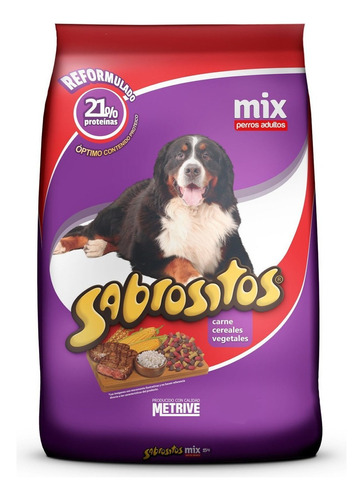 Sabrositos Mix Perro Adulto Sabor Mix En Bolsa De 15 kg