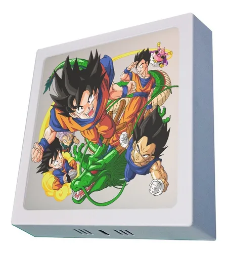 Plafón Led Personalizado Techo Pared Goku Dragon Ball 20,5cm Plafón Led Personalizado Techo Pared Goku Dragon Ball 20,5cm