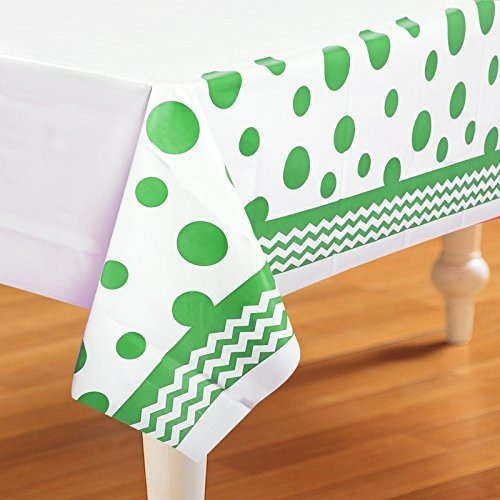 Mantel De Plástico Creative Converting Chevron & Polka Dots 