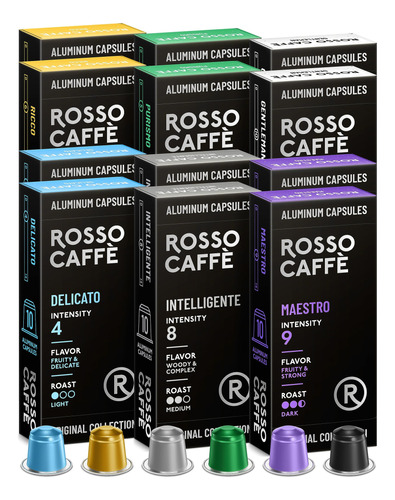 Rosso Capsulas De Cafe Para Maquina Nespresso Original  120