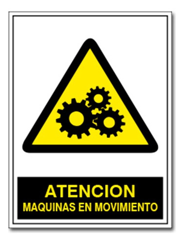 Cartel Maquinas Movimiento 22x28cm