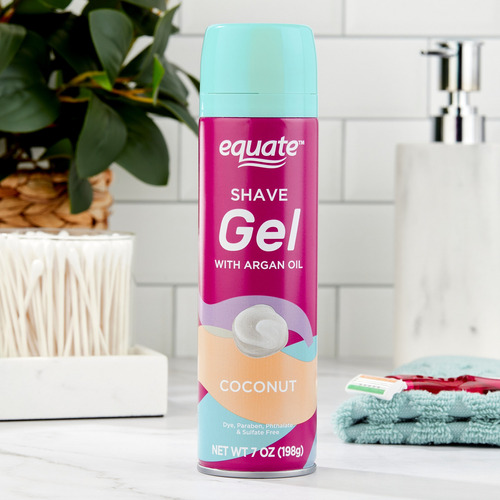Equate Gel De Afeitar Para Mujer Aceite Argan Y Coco 198g