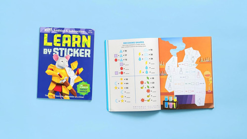 Aprende Con Stickers Matemáticas Sumas y Restas en Inglés Learn By Sticker More Addition And Subtraction Use Math To Create 10 Fantasy Animals de Workman Publishing Tapa Blanda en Inglés 2024