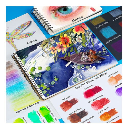 Juego De Lápices De Colores Solubles En Agua De 120 Colores