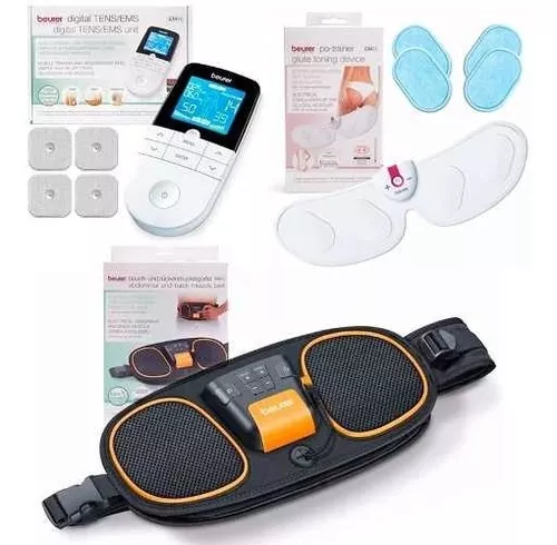 Beurer EM49 Electroestimulador, TENS/EMS digital, 64 Aplicaciones  Preprogramadas, Dispositivo De Corriente de Estimulación 3 en 1. Alivia  Dolor, Función De Masaje : : Salud y Cuidado Personal