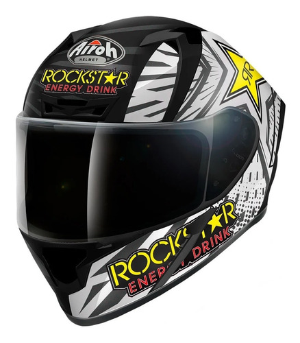 Casco Moto Airoh Helmet Valor Rockstar Alta Gama Moto Delta