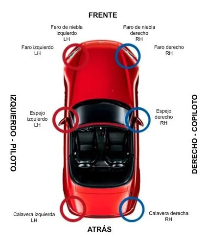 Faro Niebla Corsa 2002 2003 5p Europeo Tras Copiloto Derecho