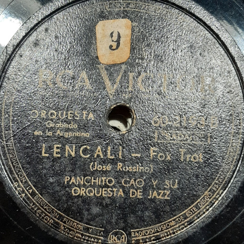 Pasta Panchito Cao Orq Jazz Charles Kent Rca Victor C495