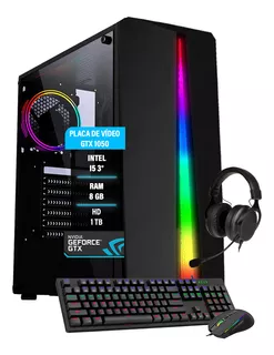 Pc Gamer Maximus I5 Gtx 1050 8gb Hd 1tb Ssd 120gb Wi-fi