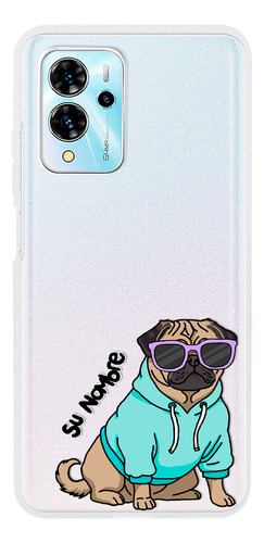 Funda Para Zte Para Mujer Perrito Cool Pug Personalizado