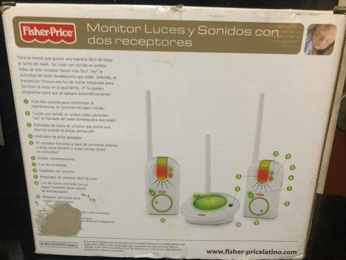 Monitor De Bebé Con Luces Y Sonidos Y Dos Receptores