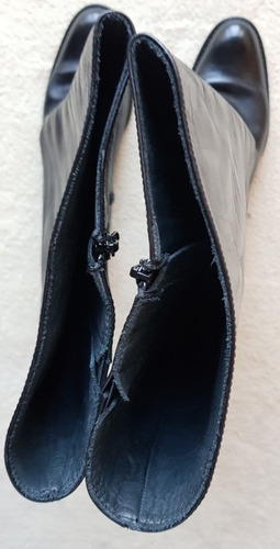 Botas De Cuero Caña Alta Poco Uso T. 39
