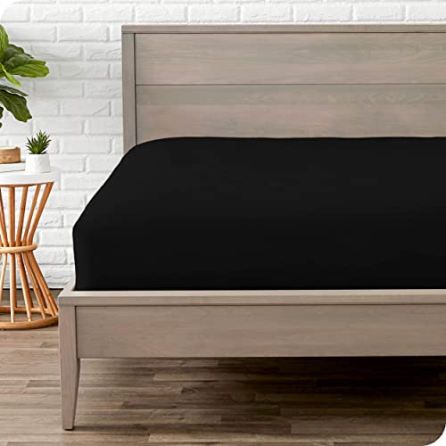 Sabana Para Cama Queen De Microfibra Con Elastico Negro