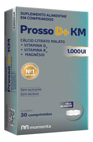 Prosso D+ Km 1.000ui C/ 30 Comprimidos Sabor Sem sabor