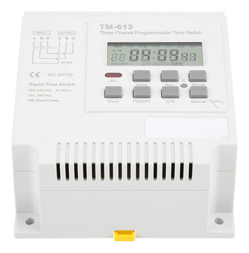 Relé De Tiempo Digital Tm-163 Trifásico 380v Smart Weekly