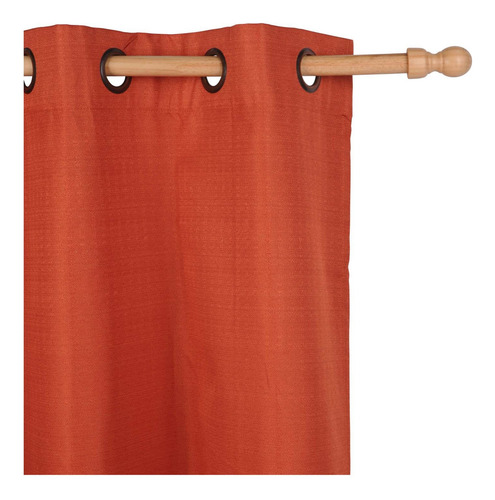 Cortina Black-out 140x220cm Texturada Terracota