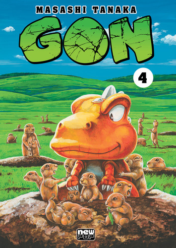 Gon: Volume 4, De Masashi Tanaka. Editora Newpop, Capa Mole Em Português