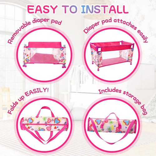 Cama Plegable Para Muñecas Jizhi Reborn Con Bolsa De Almacen