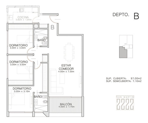 Venta Departamento Florida, Vicente López - 3 Dormitorios, 2 Baños En Construcción - Etapa Cero.