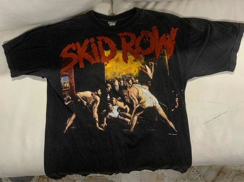 Camiseta Vintage Skid Row Tour 1991 Original