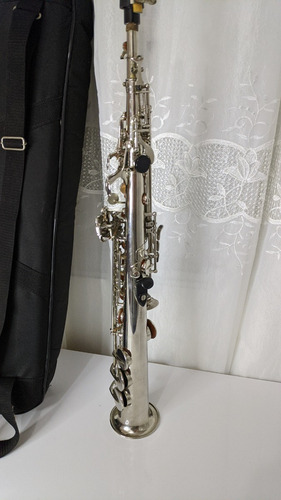 Imagem 6 de 6 de Saxofone Soprano Reto Century Sib Niquelado Sapatilhado