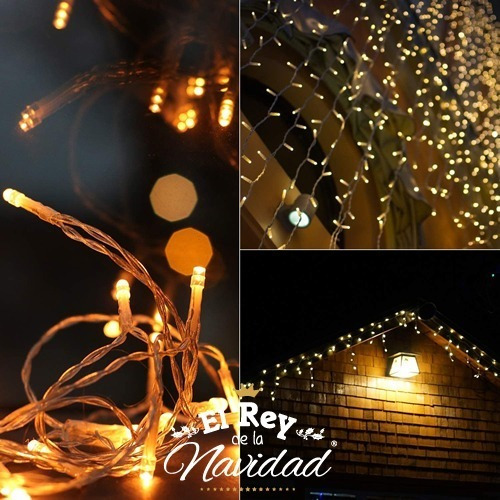 Serie Navideña Cascada 500 Leds 10 Metros Exterior Navidad