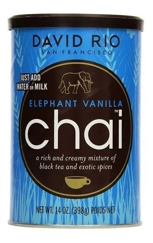 2 Pack Te Chai David Rio Elephant Vanilla 398gr C/u