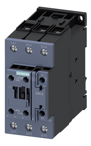 Contactor 65a 24v 30kw 1na + 1nc S2 Siemens 3rt2037-1ab00