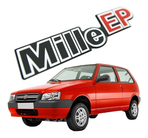 Adesivo Mille Ep Fiat Uno Resinado Dx0371 Cor ADESIVO FIAT UNO MILLE EP