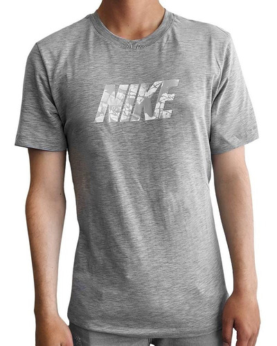 Camiseta Nike Dri-fit Para Hombre-gris