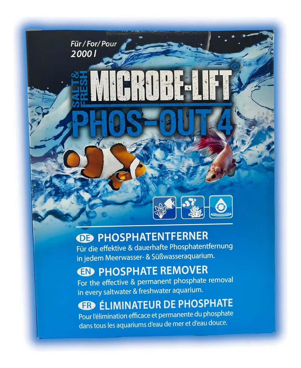 Microbe-lift Phos-out 4 Removedor Fosfato Água Doce Salgada 312g