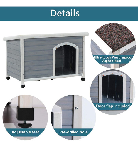 Casetas Cuchas De Madera Para Perros Resistentes Petsfit